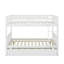 Full Over Full Rubber Wood Bunk Bed With Trundle