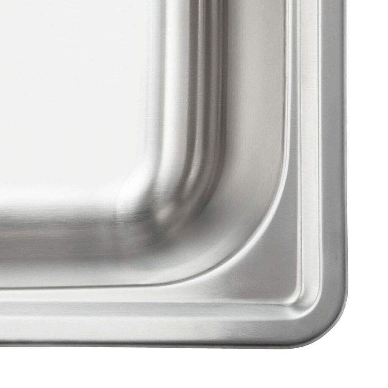 Évier de cuisine encastré en acier inoxydable Fine Fixtures, 4 hole