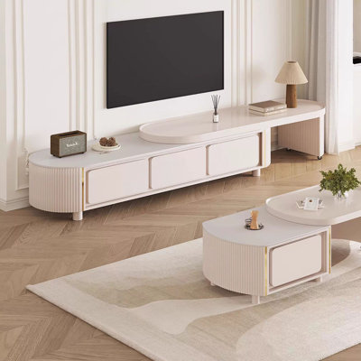 White Manufactured Wood TVStands