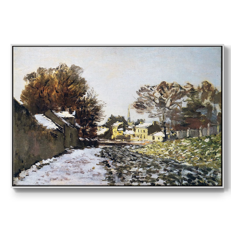 " Snow At Argenteuil, 1874 ", H 27 po x l 41 po x P 2 po, Blanc