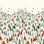 «Ninola Design Christmas Pines Forest Red Green» par Laura Design - impression sur toile tendue