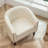 Oscar 29" W Stain Resistant Faux Leather Tufted Barrel Chair-657718041