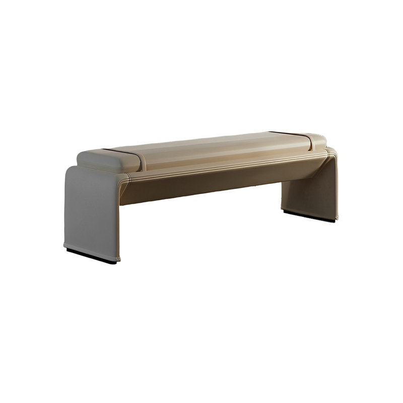 Banc de rangement Navjodh, Blanc cassé, H 16,92 po x l 47,24 po x P 19,68 po