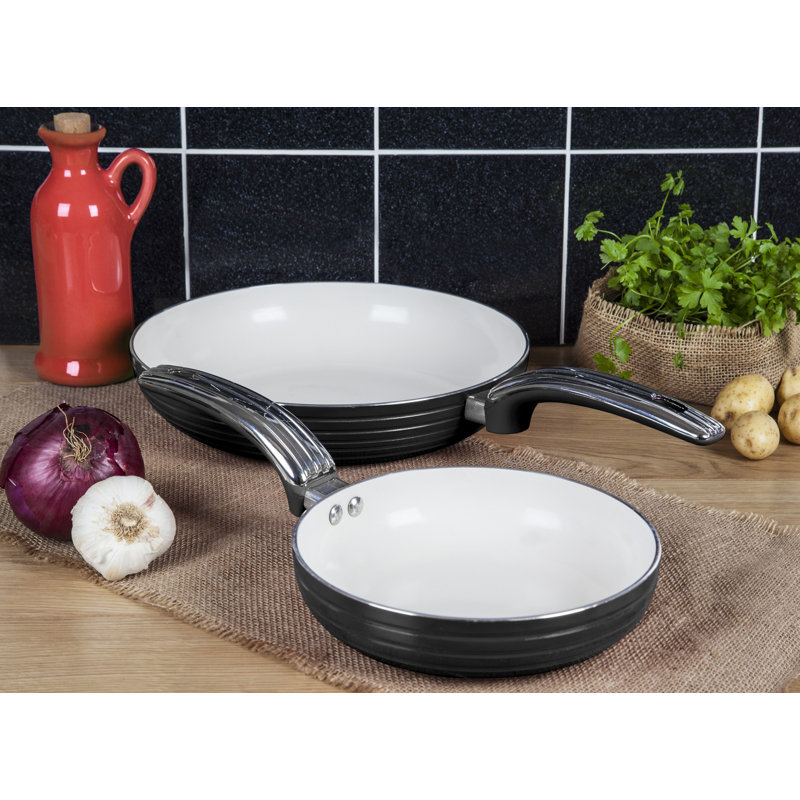 Retro Ceramic Non-Stick Frying Pan, Black