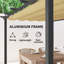 2.37m x 3.95m x 2.96m Pergola