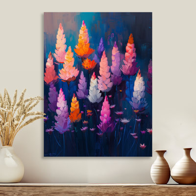 «Rose Blue Flower Cactus Grace I», impression d'art mural cactus floral