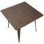 36 po - Table de salle à manger de ferme en espresso et antique