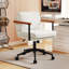 Chaise de bureau en tissu Teddy, hauteur réglable, pivotant à 360 °