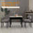 Sherpa Upholstered Metal Dining Chairs-1389094372-1355078510