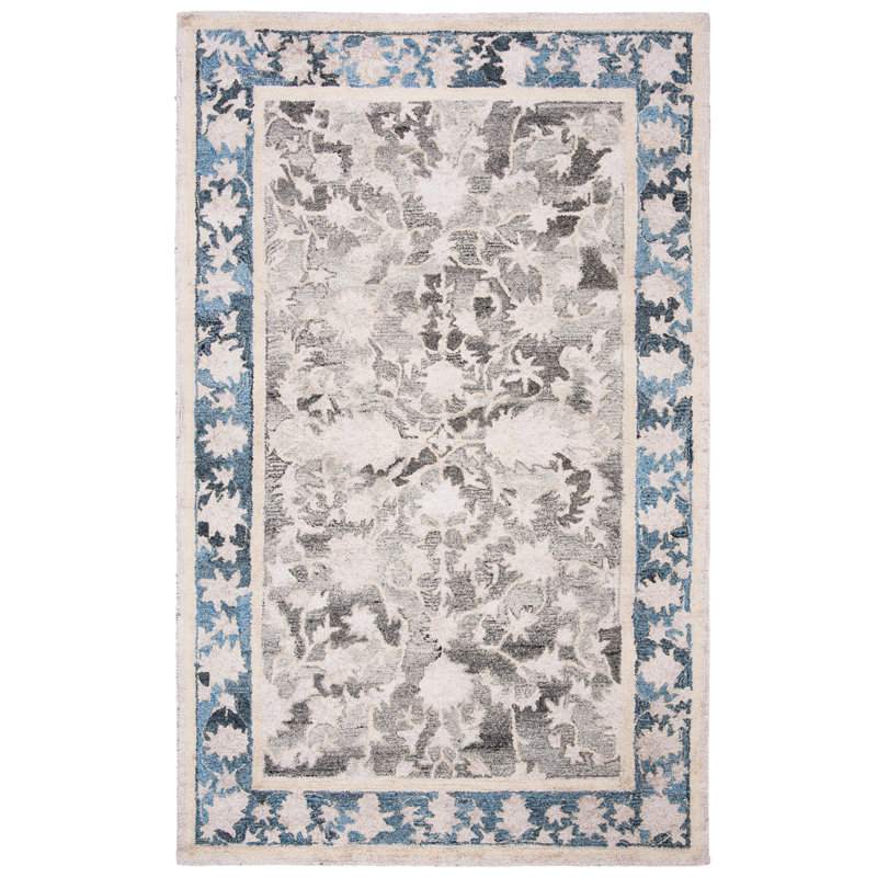 Heriest Hand Tufted Performance Rug, Rectangle 6' x 9'