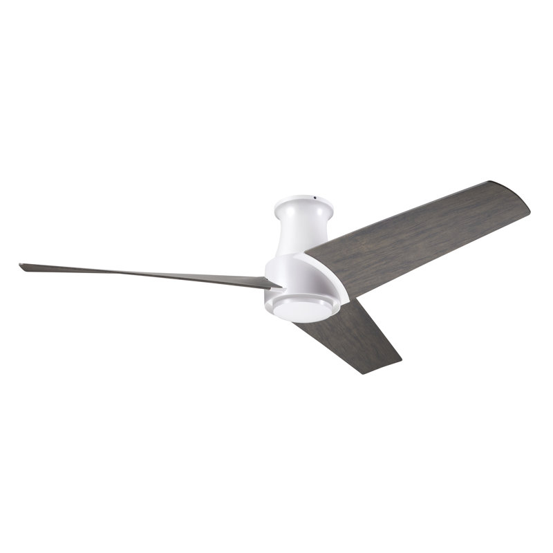 Ambit 56'' Ceiling Fan, Graywash, Matte White, Handheld Remote Control