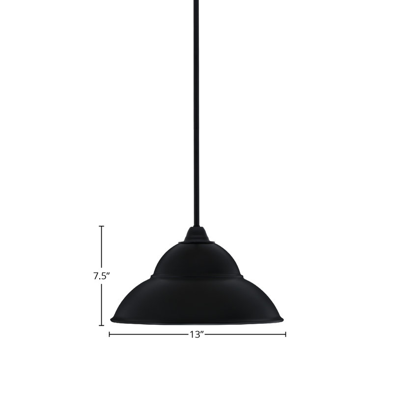 Paramount Stem Hung Pendant, 7.5" H x 13" W