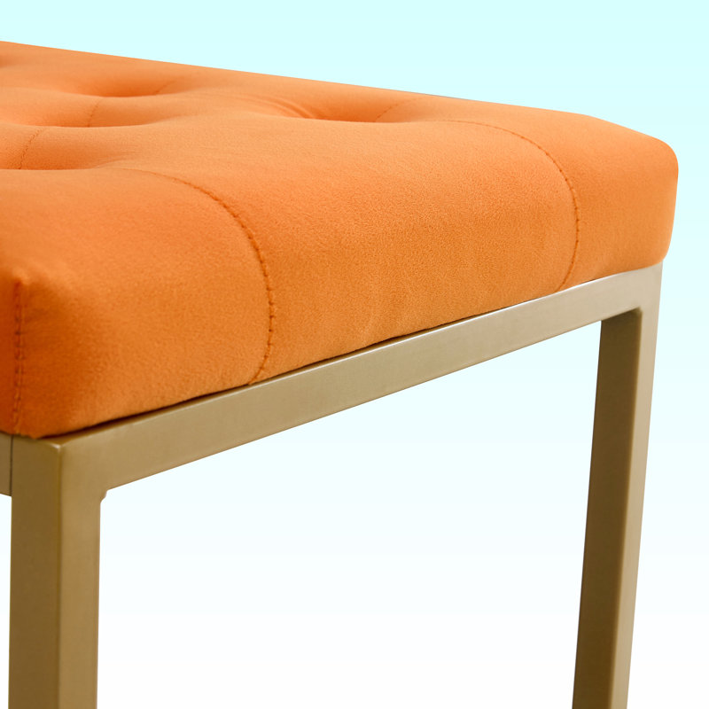 Repose-pieds Velvet, Velours orange