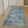 Davide 1228 Transitional Striated Blue Area Rug