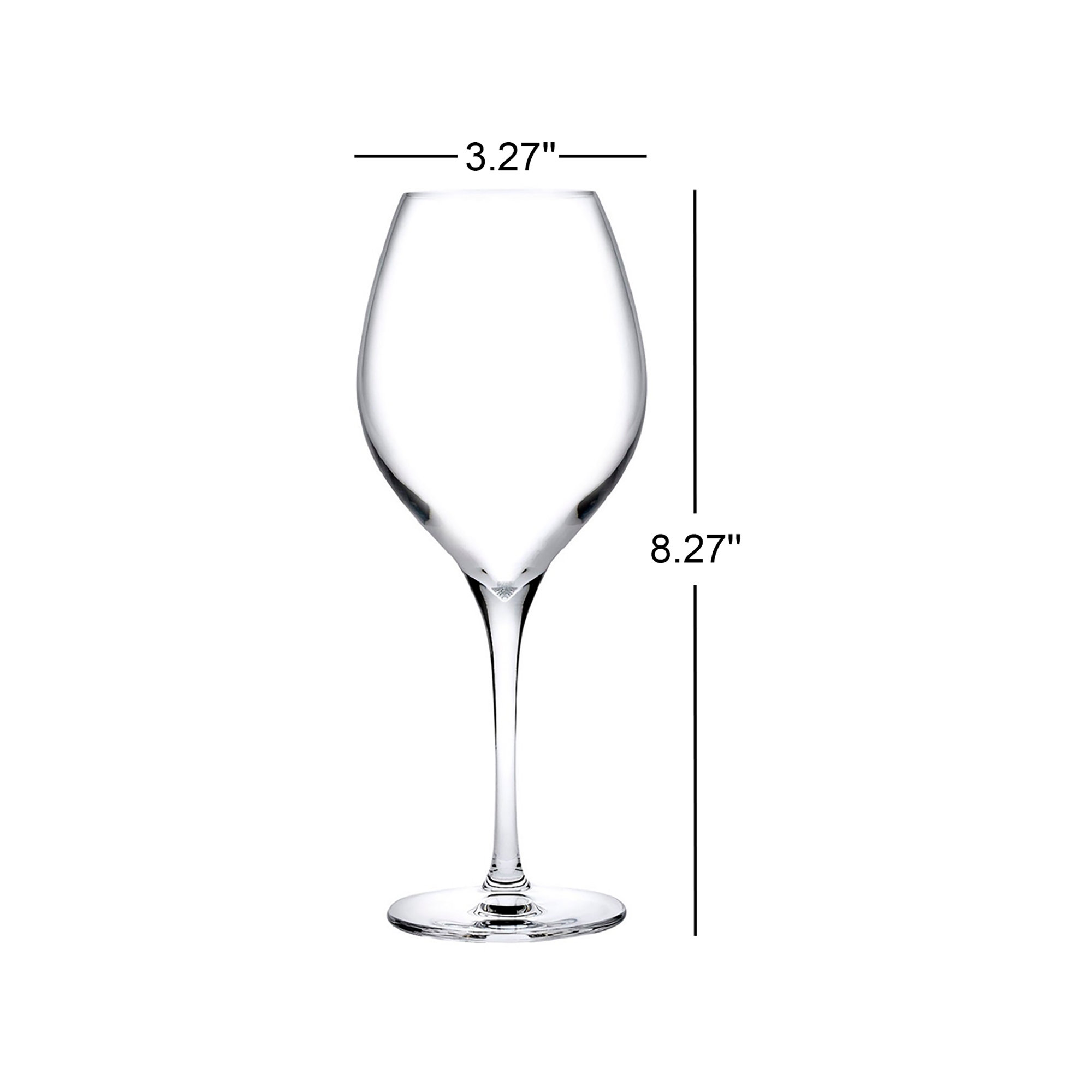 Vinifera Set Of 2 Lead-Free Crystal White Wine Glasses 360 Cc