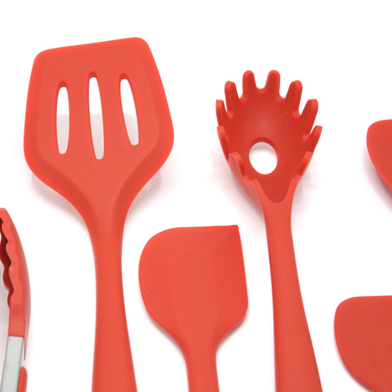 Ensemble d'ustensiles de cuisine 10 pièces Elyon, Rouge