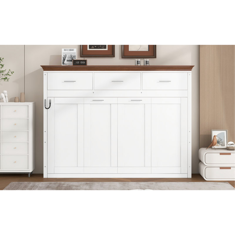 Lit simple de couleur blanche, 3 tiroirs pour garder les choses en ordre et peu encombrant, sans sommier à ressorts