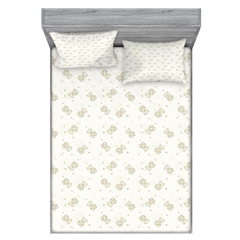 Microfiber Sheet Set, Queen Sheet Set + Fitted Sheet + 2 Pillowcases