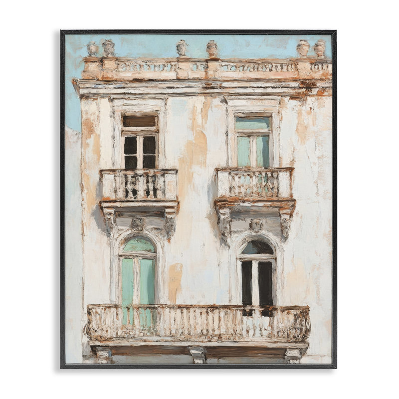 «Aged Architecture City Buildings», estampe numérique, conception de Petal Prints Design, H 14 po x l 11 po