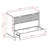 Granville 38" Modern Solid Wood Standard Dresser with 3 Drawers in White-2086792158