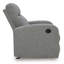 Fauteuil inclinable manuel berçant Lete, polyester rembourré de mousse, bloc d'angle