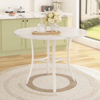 Kasandra Round Metal Base Dining Table