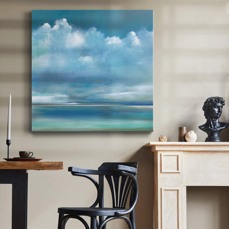 Tranquil Seas II - Toile tendue avec châssis de qualité supérieure - prête à être accrochée