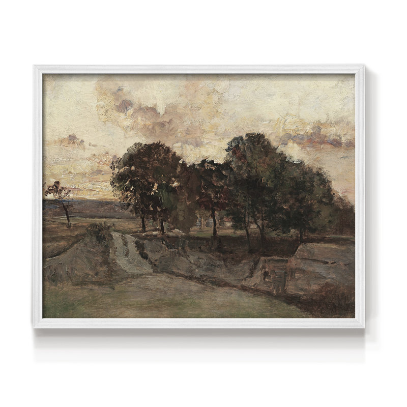 Paysages rétro-CLX-reproduction encadrée, H 11 po x l 14 po, Blanc