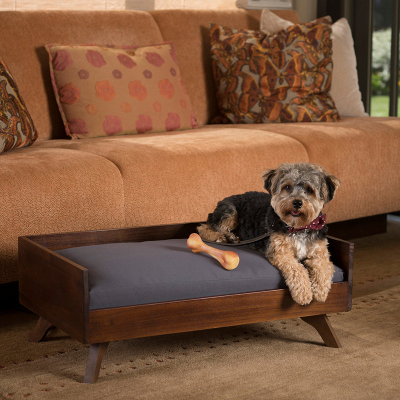 Lit pour chien en bois massif