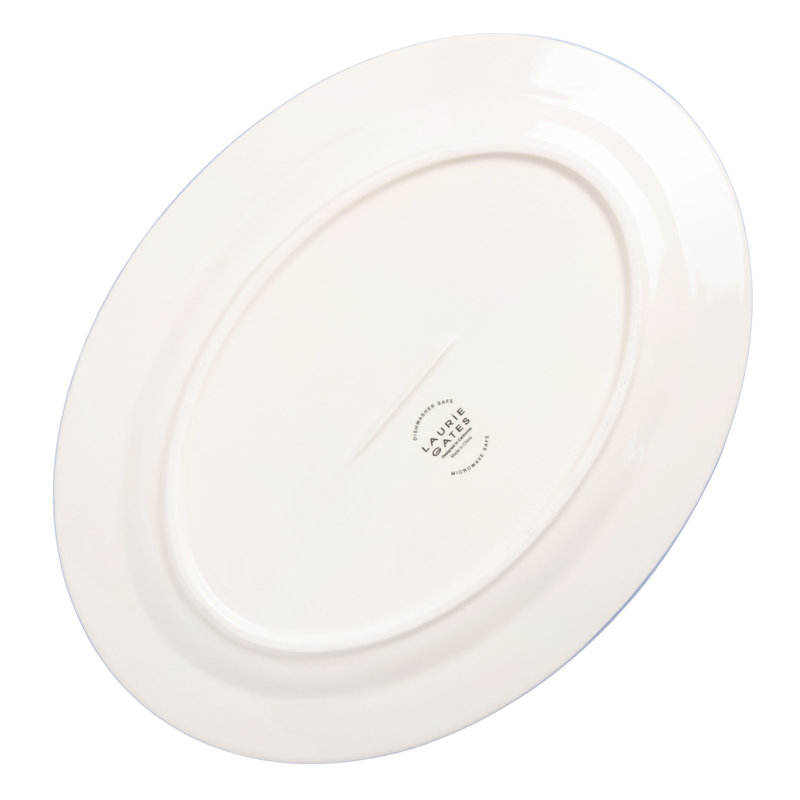 Hand Painted Dinnerware Set, Oval Platter (13.8"), Assorted