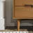 Solid Wood Groove Handle 2-Drawer Nightstand-1975598144