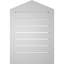 Peaked Top Surface Mount Signature Urethane Functional Gable Vent 5/12 Pitch, Primed Tan-101741977