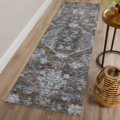 Machine Washable Indoor/Outdoor Chantille ACN2356 Traditional Rug