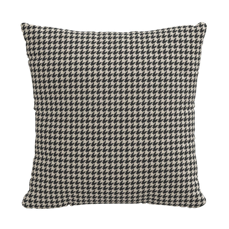 Housse de coussin en coton Arkins, 20 po x 20 po, Housse de coussin seulement - sans insert, Noir / blanc