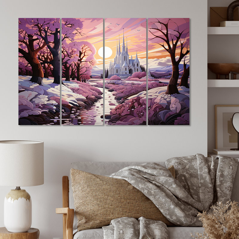 Dahlke Christianity Christian Elegance II - Art mural sur toile spirituel - 4 panneaux