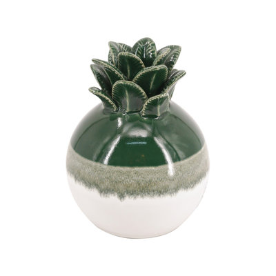 Vase ananas en céramique 5,8 x 5,8 x 7,1 po