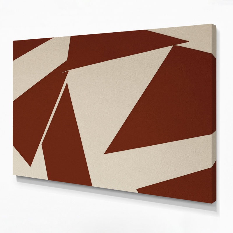 Minimalisme 57, art mural sur toile brune, H 8 po x l 10 po