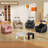 Bean Bag Chair for Adults with Corduroy Fabric and Foam Filled, Beige-473414092