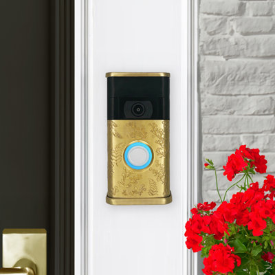 Housse de sonnette vidéo Wildflower (compatible avec Ring 2nd Gen)