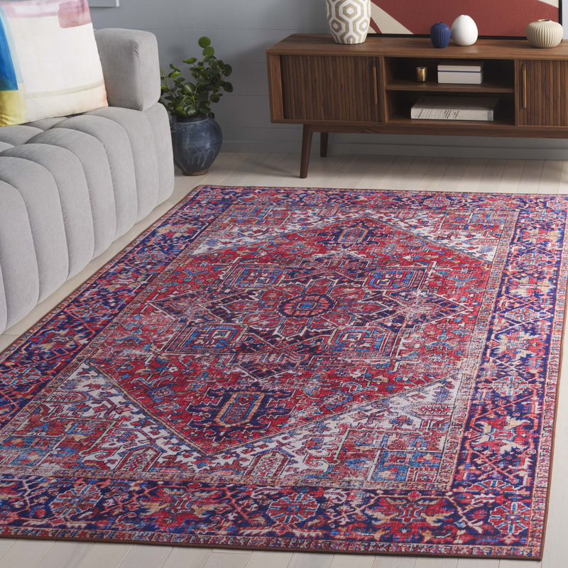 Dewalt Performance Machine Washable Oriental Rug, Rectangle 5' x 8'
