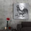 August Grove® «R mobile Rooster» par Art Licensing Studio, art mural en métal-161969208