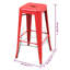 Counter Stool with Metal Frame-16938015-124337000