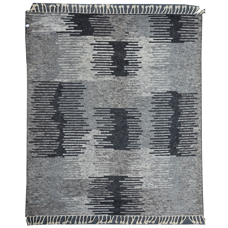 Wool Striped Indoor Rug, Rectangle 8' x 10'