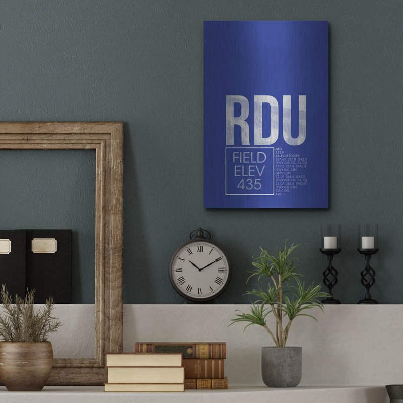 "RDU ATC" par O8 à gauche, H 16 po x l 12 po