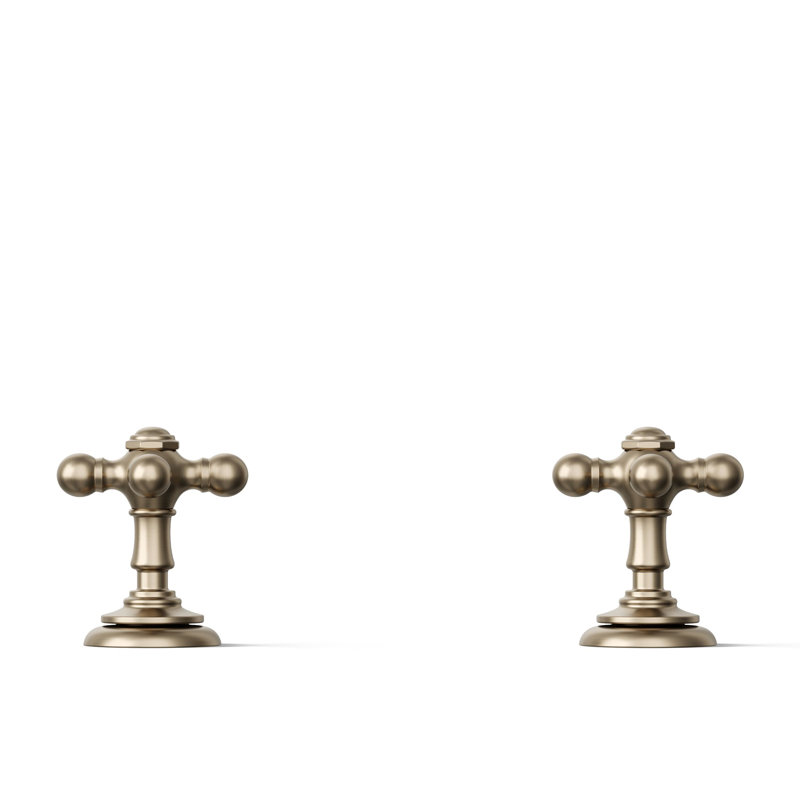 Artifacts® Bathroom Sink Cross Handles, Vibrant Brushed Bronze