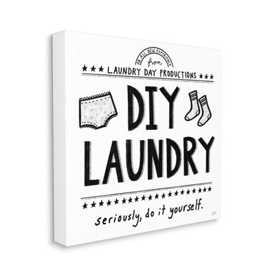 «Sassy DIY Laundry Sign Family Nettoyage Home Corores» par Danhui Nai - impression