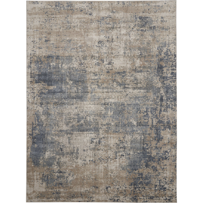 Tapis beige Freeda, Rectangle 6 pi 7 po x 9 pi 6 po