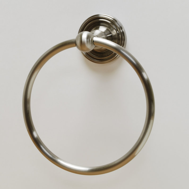 Bradford Towel Ring, Satin Nickel
