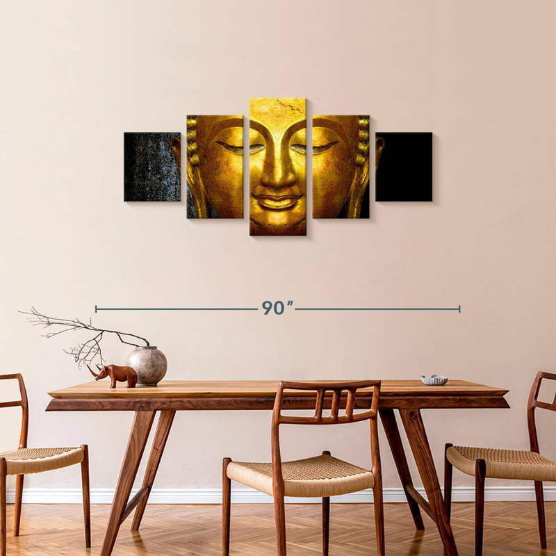 'Large Buddha Face, 34" H x 74" W