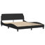 Structure de lit vidaXL sans matelas Hvar noir 152 x 203 cm-570231427-570231426